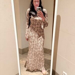 Z Supply Campbell Floral Maxi Long Sleeve Dress- worn once